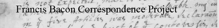 Francis Bacon Correspondence Project