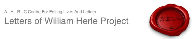 Go to home page of the Herle Letters Project